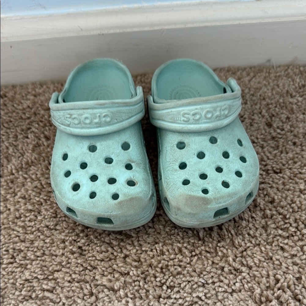 Kids Crocs Light Blue Clogs Toddler 8-9